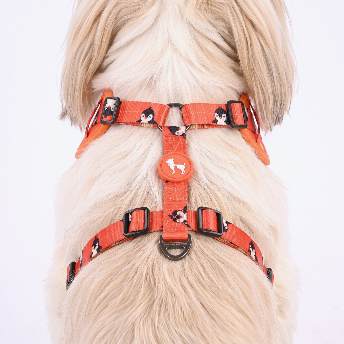 HUFT Peppy Penguin Adjustable Harness For Dog - Orange