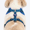 HUFT Frosted Checks Adjustable Harness For Dog - Blue