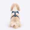 HUFT Frosted Checks Adjustable Harness For Dog - Blue