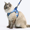HUFT Easy Breezy Bear Hug Step-In Harness & Leash Set For Cat - Blue