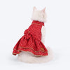 HUFT Bandhani Pop Dress For Cat - Red