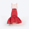 HUFT Bandhani Pop Dress For Cat - Red