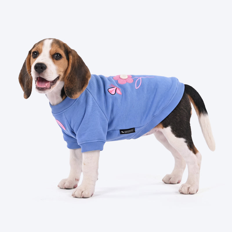 HUFT Floral Love Sweatshirt For Dog - Light Purple