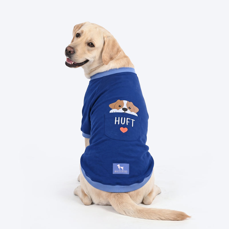 HUFT Pocket Buddy Sweatshirt For Dog - Blue