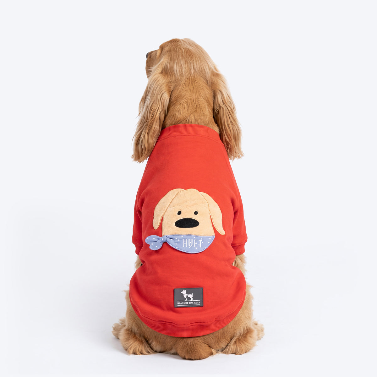 HUFT Bestie Snuggle Sweatshirt For Dog - Red