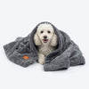 HUFT Plush Royal Blanket For Dog & Cat - Grey