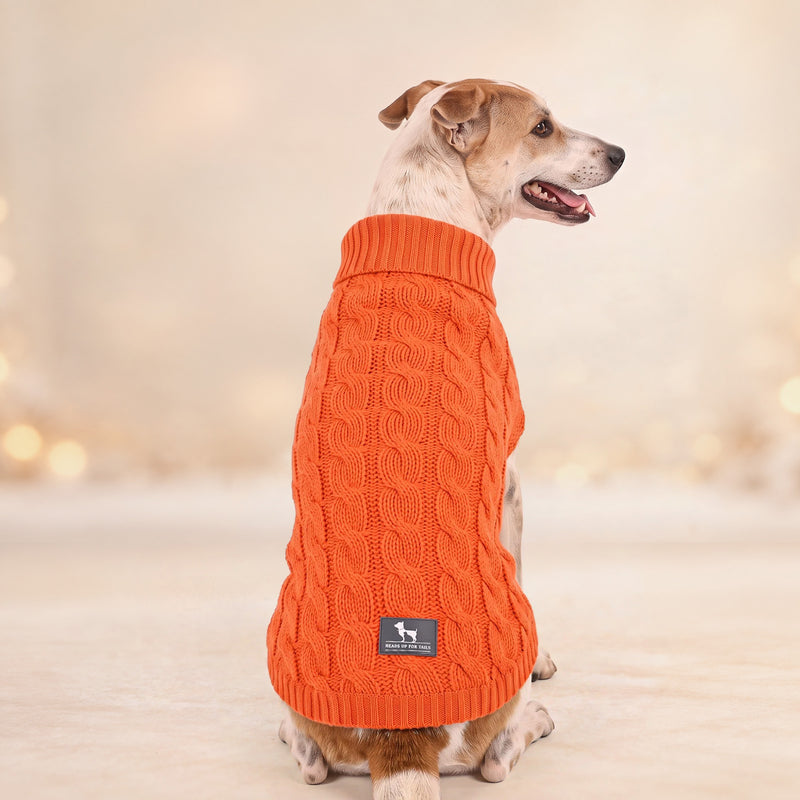 HUFT Toasty Knit Sweater For Dog - Orange