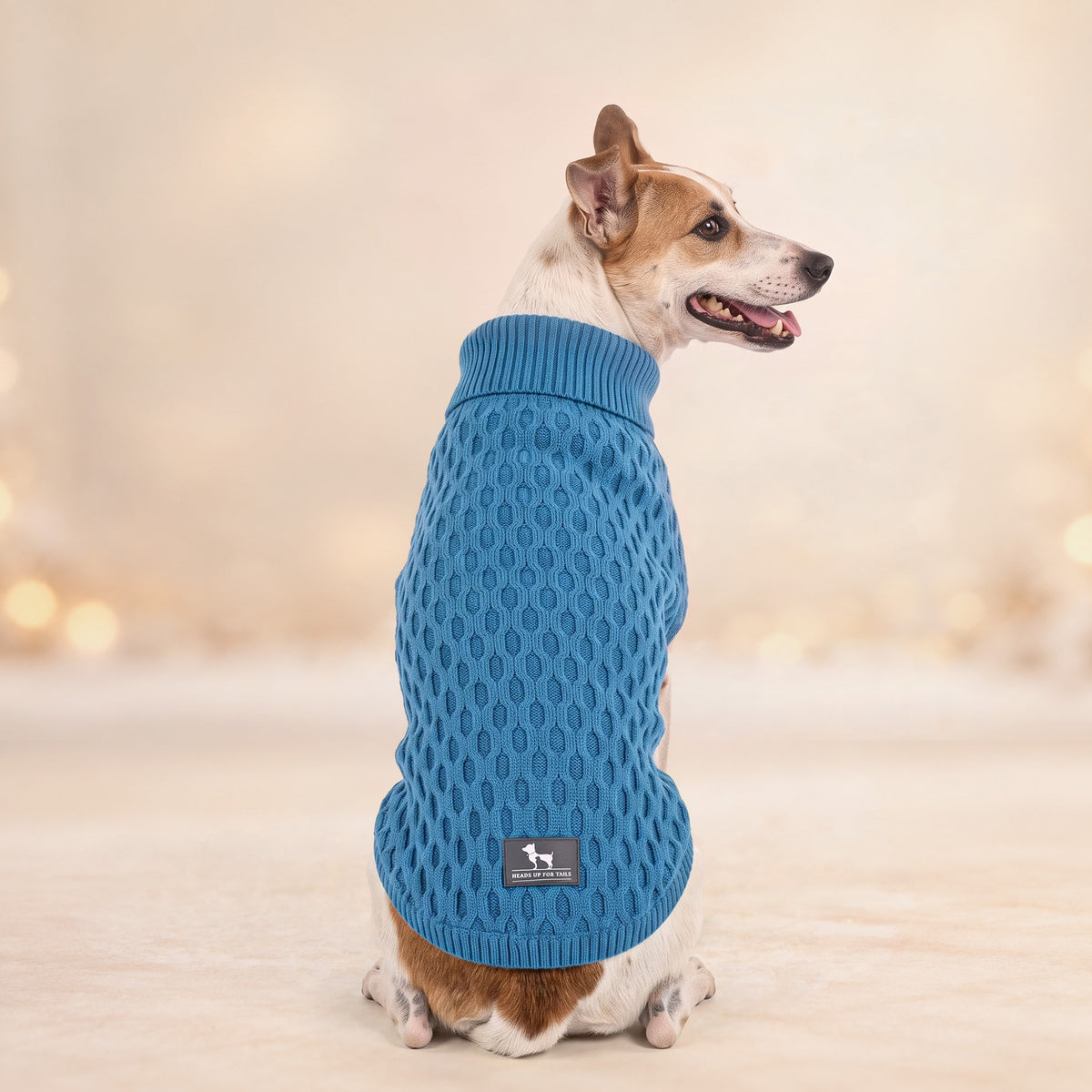 HUFT Cozy Knit Sweater For Dog - Blue