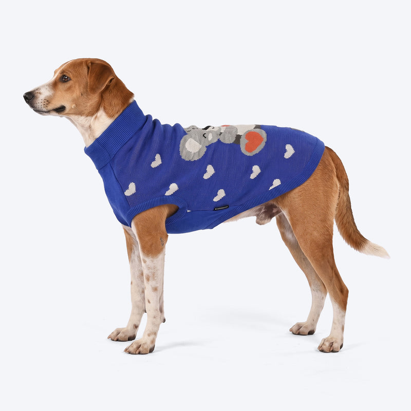 HUFT Koko Koala Sweater For Dog - Dark Blue