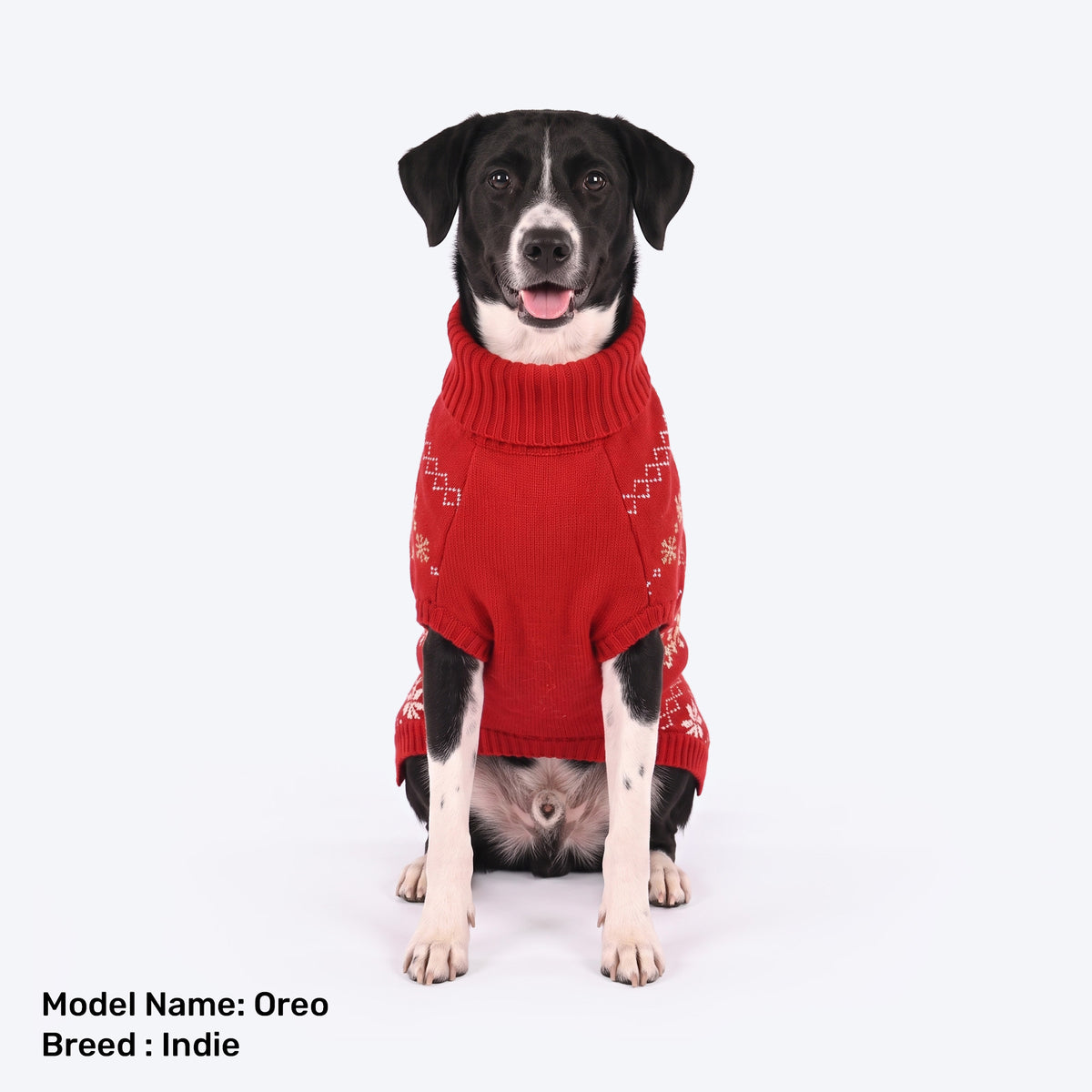 HUFT Jolly Teddies Sweater For Dog - Red