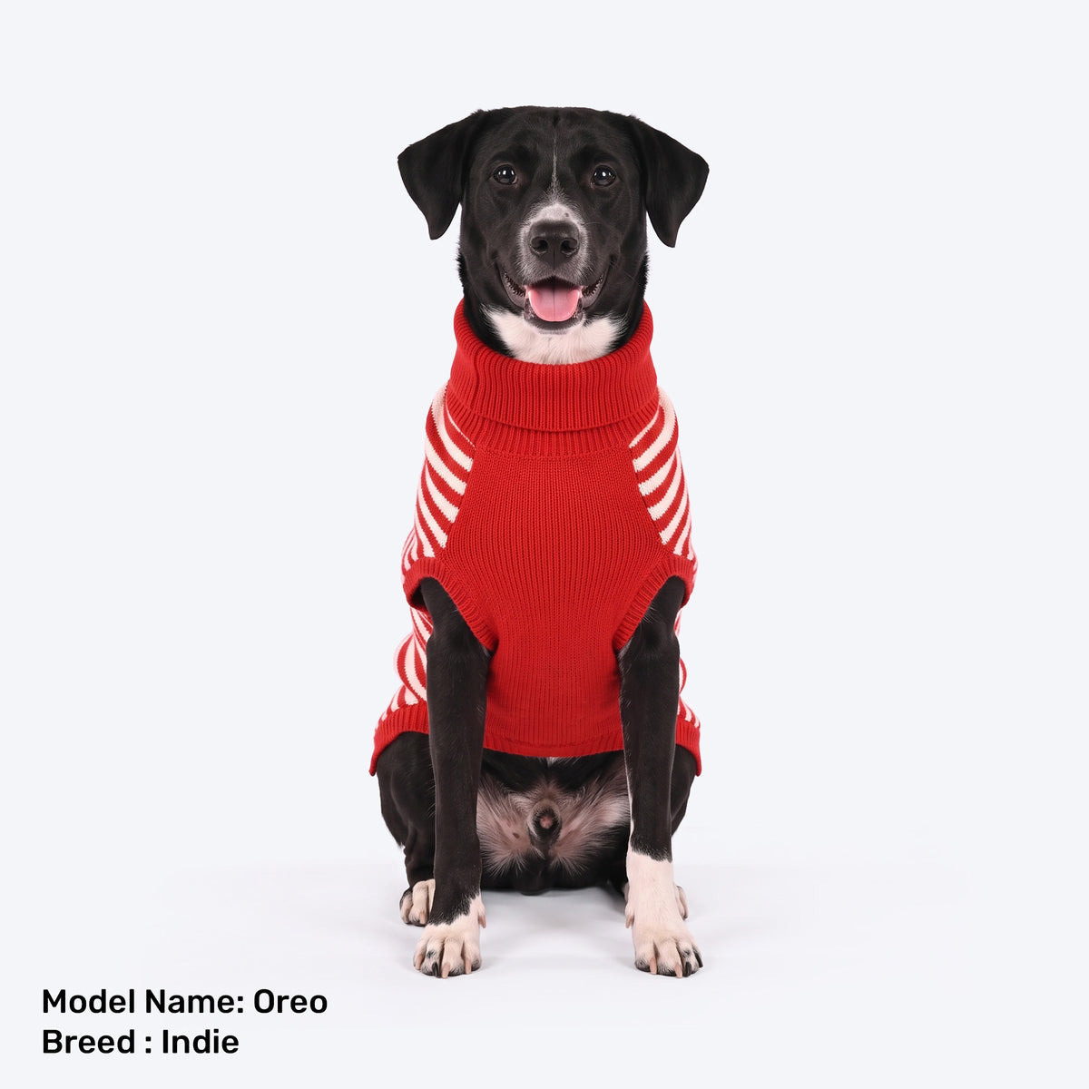 HUFT Happy Heart Sweater For Dog - Red