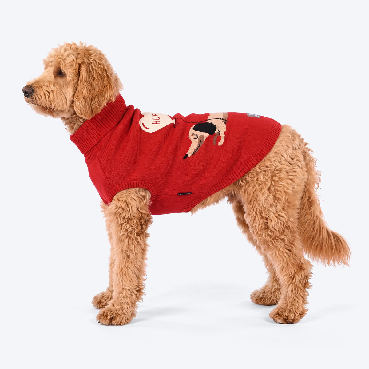 HUFT Doggo Love Sweater For Dogs - Red