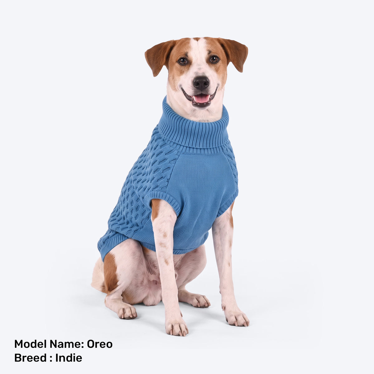 HUFT Cozy Knit Sweater For Dog - Blue