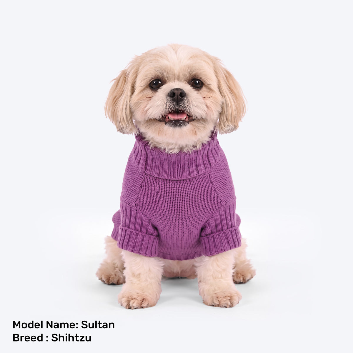 HUFT Fluffy Bunny Sweater For Dog - Lavender