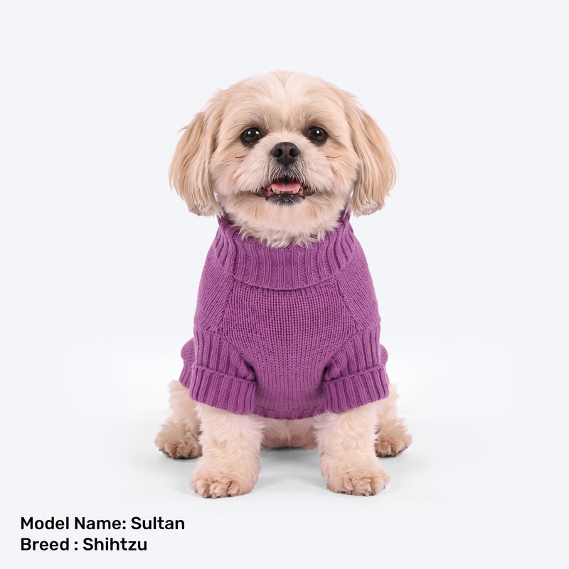 HUFT Fluffy Bunny Sweater For Dog - Lavender