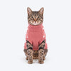 HUFT Snowfall Reindeer Sweater For Cat - Pink