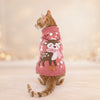 HUFT Snowfall Reindeer Sweater For Cat - Pink