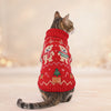 HUFT Jolly Teddies Sweater For Cat - Red