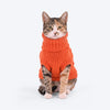 HUFT Toasty Knit Sweater For Cat - Orange
