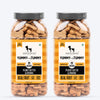 HUFT Yummy In My Tummy Peanut Butter & Banana Gluten-Free Dog Biscuits Vegetarian, Human-Grade Ingredients - Heads Up For Tails