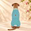 HUFT Jaipuri Gul Block-Printed Jacket For Dog - Turquoise & Green