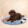HUFT Frosty Friends Round Mat For Dog & Cat - Blue - Heads Up For Tails