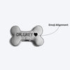 HUFT Personalised Bone Cushion- Red - Heads Up For Tails