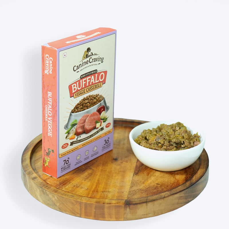 Canine Craving Buffalo Veggie Casserole Grain Free Dog Wet Food