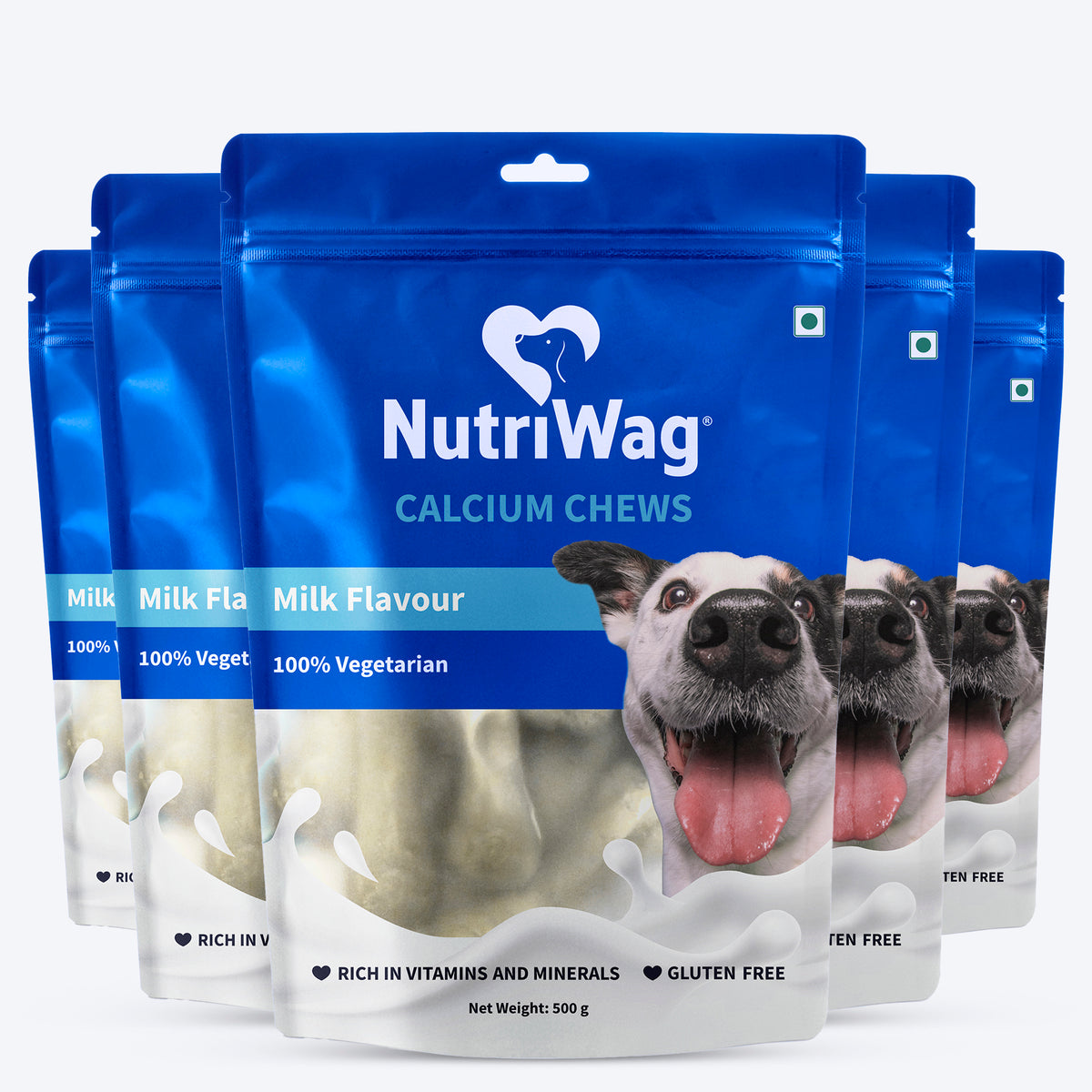 NutriWag Milk Calcium Chew Bones Treats For Dog