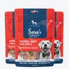 Sara's Chicken Jerky With Apple Dog Treats High-Protein 70g