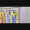 HUFT Neon Shower Dog Raincoat - Neon Green & Deep Blue