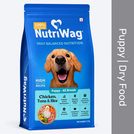NutriWag Chicken, Tuna & Rice Dry Food For Puppy