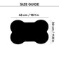 HUFT Anti Spill Bone Shape Bowl Mat For Dog & Cat - Blue