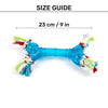 TLC Multi Material 4 Knot Rope Toy For Dog - Assorted - Heads Up For Tails