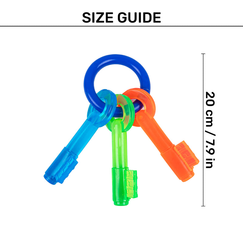 TLC Lock & Key Chew Toy For Dog - Multicolor - Heads Up For Tails