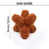 HUFT Super Star Plush Toy For Dog - Brown - Heads Up For Tails