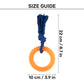 TLC Spike Ring Teether Chew Toy For Dog - Orange & Blue - Heads Up For Tails