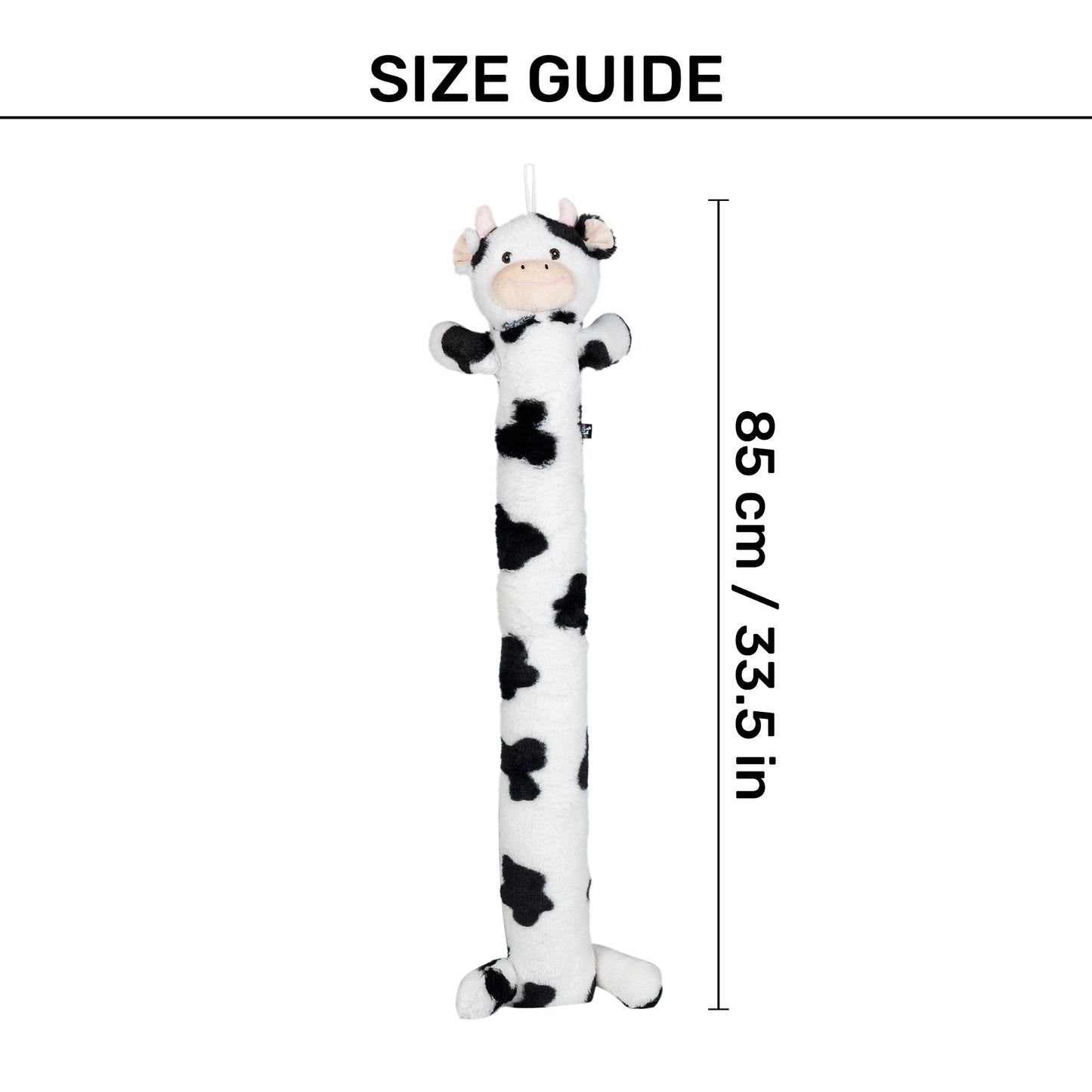 HUFT Moo-Moo Mega Plush Toy For Dog - White & Black