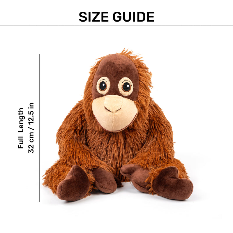 HUFT Mr. Munch Squeaky Plush Dog Toy - Brown