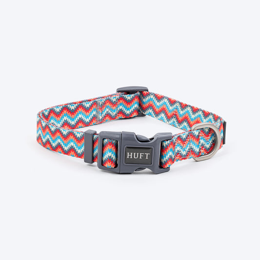 HUFT Zig Zag Twist Collar For Dog - Grey