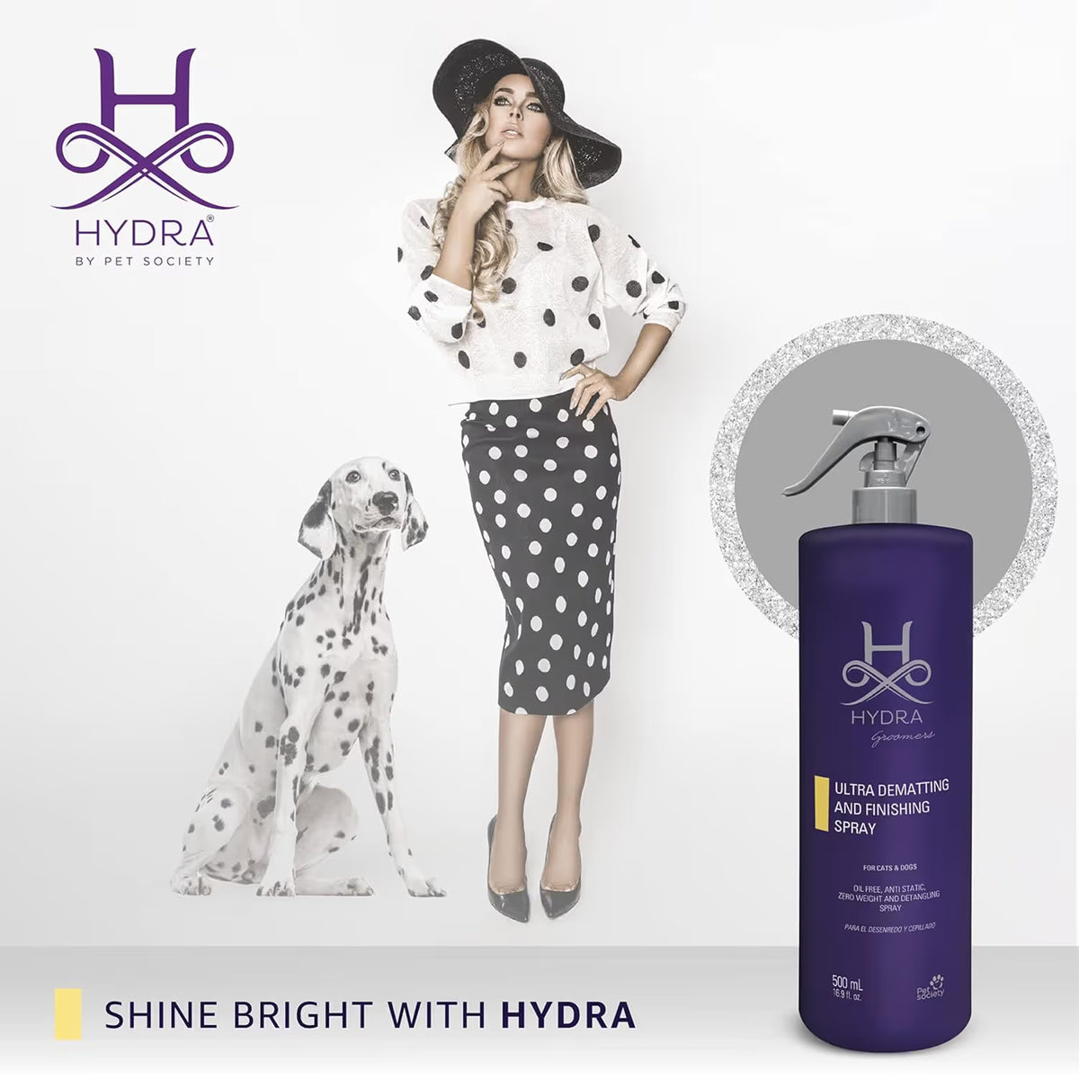 Hydra Groomers Ultra Dematting & Finishing Spray For Dog & Cat - 500 ml - Heads Up For Tails