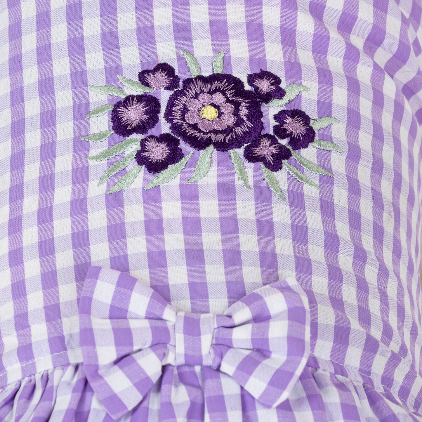 HUFT Go Gingham Dress For Dog - Purple - Heads Up For Tails