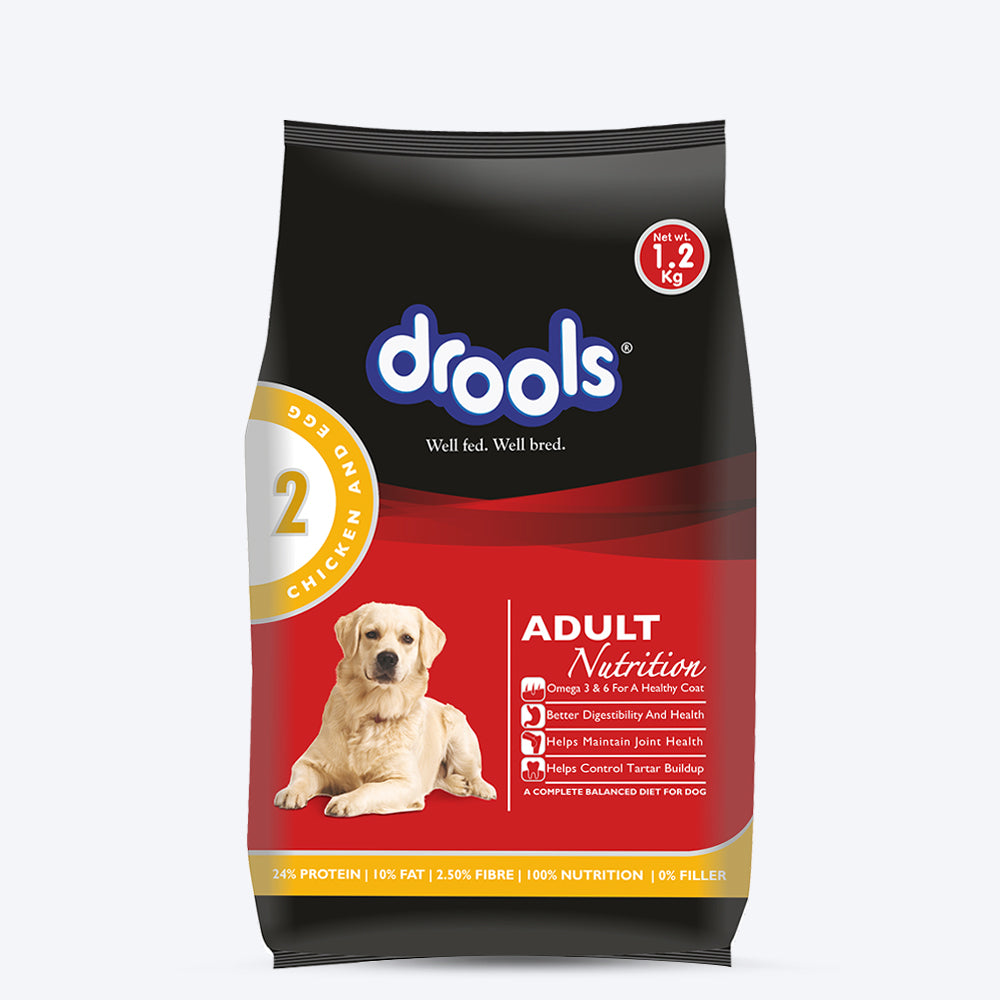 Drools Chicken and Egg Adult Dry Dog Food - Heads Up For Tails