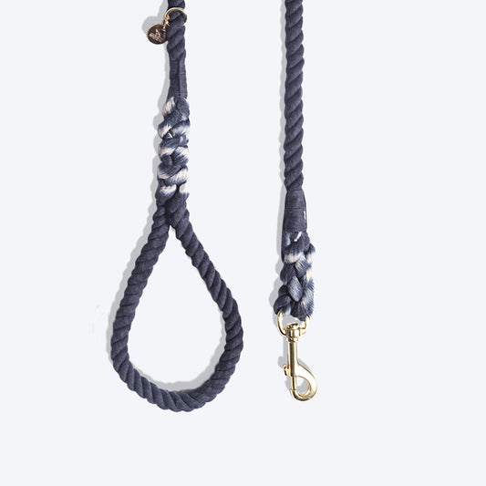 HUFT The Indian Collective Rope Dog Leash - Navy - Heads Up For Tails