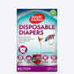 Bramton Simple Solution Disposable Diapers - Pack of 12 (In multiple sizes) - Heads Up For Tails