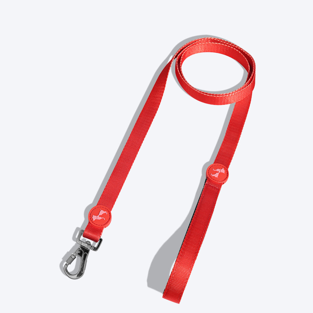 HUFT Classic Dog Leash - Red - 1.5 m - Heads Up For Tails
