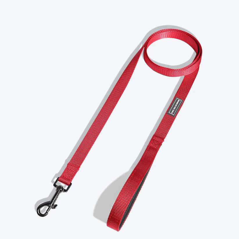 HUFT Essentials Nylon Dog H-Harness And Leash Set - Red - Heads Up For Tails