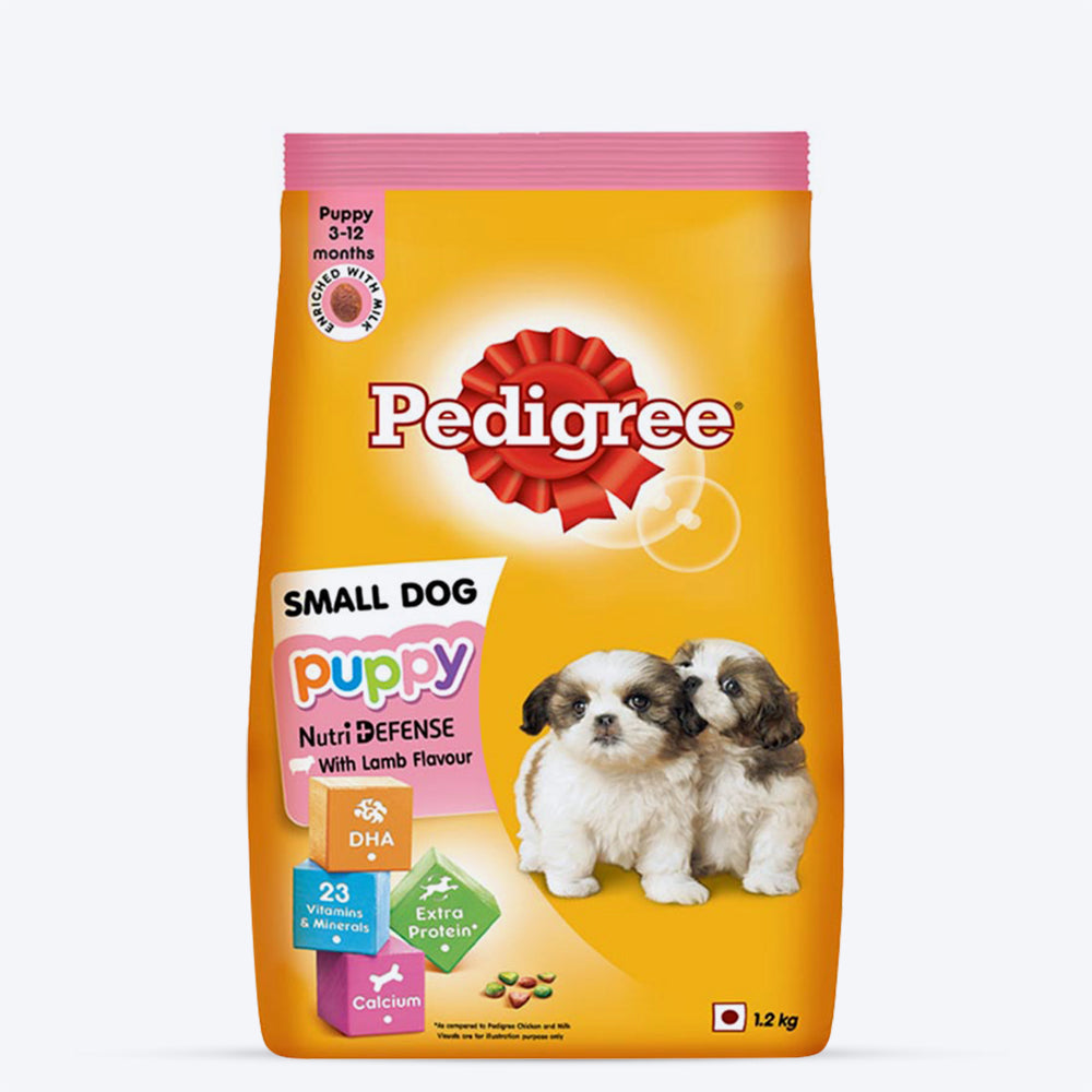 Pedigree Small Breed Dry Puppy Food - Lamb & Milk - Heads Up For Tails