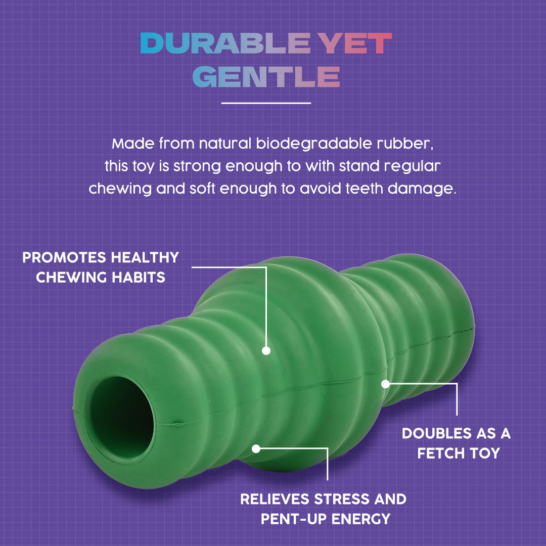 Dash Dog Tube Chew Dog Toy - Dark Green_03