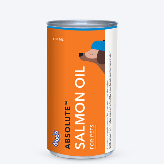 Drools Absolute Salmon Oil Syrup For Dogs - Heads Up For Tails